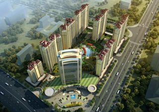 中海蓝湾项目位于澧县澧浦路与绕城路交汇处