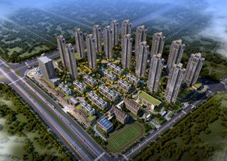 武陵府项目位于常德北部新城市民之家北侧