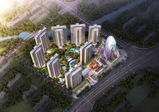 御龙湾项目位于常德市常德大道与金丹路交汇处