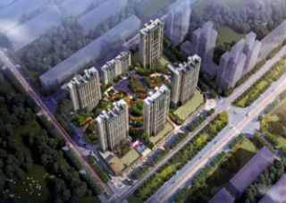 辉达首府项目位于沅江市沅田路与沅江大道交汇处