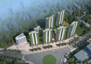 城市森林花园项目位于桔城大道与青年路交汇处