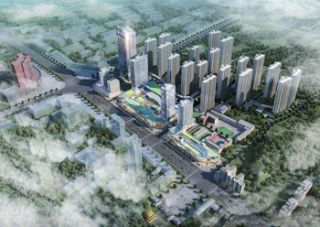 城市之光项目位于岳阳楼区南湖大道与青年中路交汇处（原杨树塘）