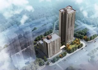 荣盛东方府项目位于岳阳市青年中路金鹗御府对面（金鹗山公园西侧）