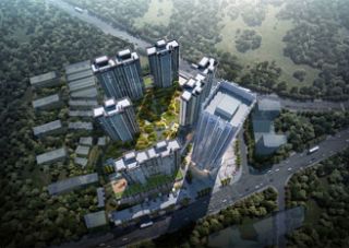 中环名座项目位于青年中路与南湖大道交汇处楼区妇幼旁