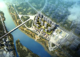 颐华城智雅蓝庭项目位于平江县平江大道与育才路交叉口东北角