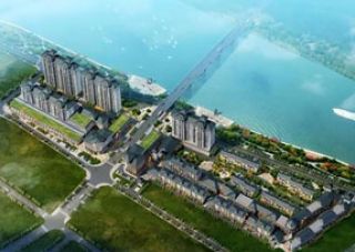 伍市滨江小镇项目位于平江岳阳市平江县伍市镇平汨大桥两侧