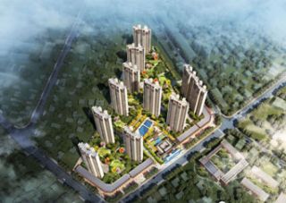 山湖海上城项目位于汨罗市楚天路正则学校正对面