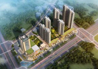 荣元悦府项目位于汨罗市高泉新区屈原北路汽车总站对面