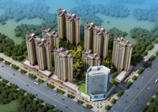 中科春天智慧美寓项目位于汨罗市龙舟南路与青春大道交汇处