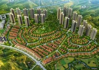 蓝谷国际项目位于渌口区芦淞区董家塅青龙湾蓝谷小镇