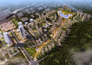 绿地株洲城际空间站项目位于天元株洲市天元区高铁西站正对面