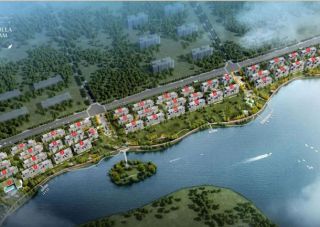 湖畔云庐项目位于天元区新丰路与新马西路交汇处（万丰湖游客中心旁）