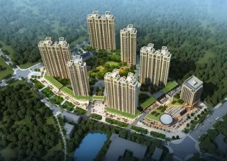 怡景山庄项目位于渌口区世纪广场幸福里路