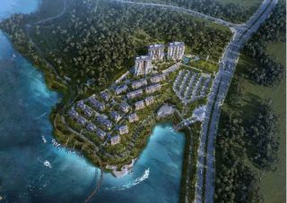 仙岭湖畔项目位于郴州南岭大道仙岭湖体育公园