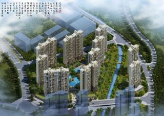 粤泰天鹅湾项目位于郴州市同心路与新107国道交汇处