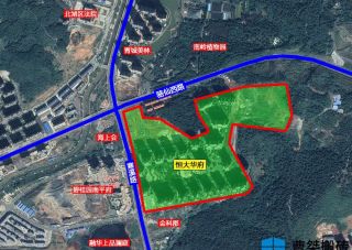 恒大华府项目位于郴州市骆仙西路与寒溪路交汇处