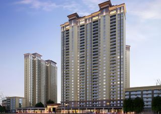 中央府二期项目位于衡山县城龙泉路与人民西路交汇处