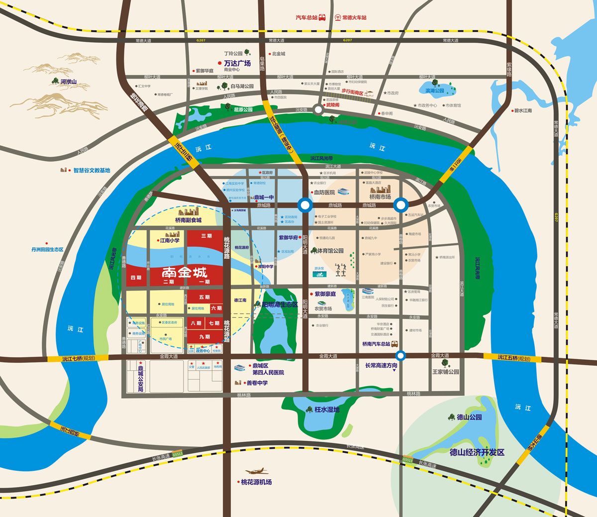 常德南金城九期位于常德鼎城区桃花源路与和尚湖路交汇处,近期房价5250元/平米,后续将不定期为您带来常德南金城九期房价走势等动态,包括开盘日期、团购优惠、户型图等信息。