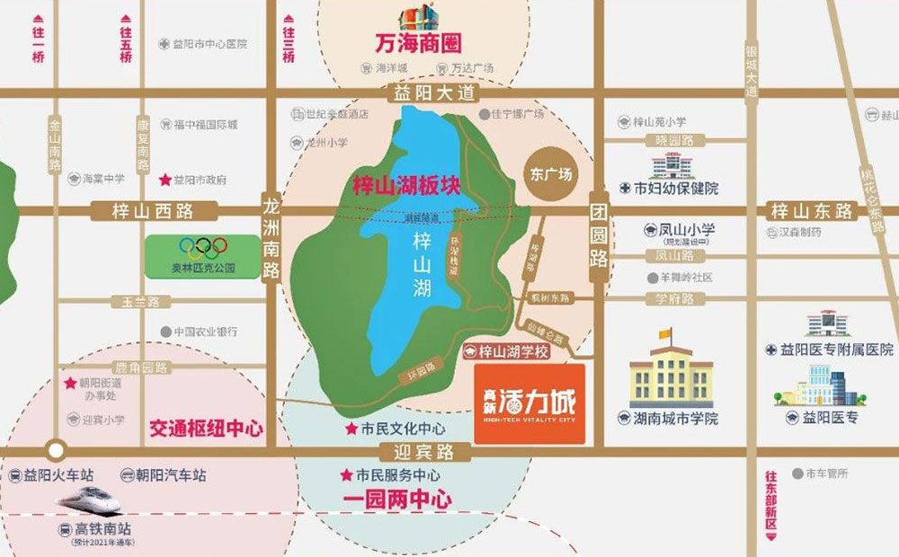益阳高新活力城位于益阳市团圆南路与仙峰仑路交汇处（梓山湖学校旁）,近期房价6800元/平米,后续将不定期为您带来益阳高新活力城房价走势等动态,包括开盘日期、团购优惠、户型图等信息。