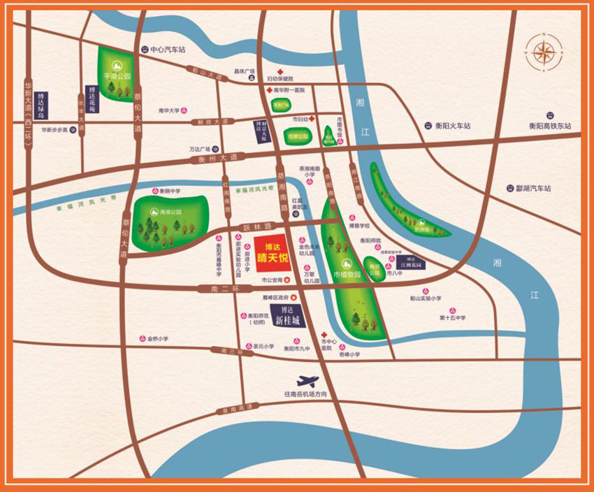 衡阳博达晴天悦位于雁峰区蒸湘南路111号（衡阳碧桂园正对面）,近期房价4800元/平米,后续将不定期为您带来衡阳博达晴天悦房价走势等动态,包括开盘日期、团购优惠、户型图等信息。