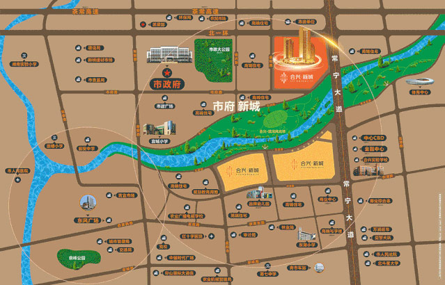 常宁市合兴新城位于常宁市常宁大道潭水河南岸,近期房价4200元/平米,后续将不定期为您带来常宁市合兴新城房价走势等动态,包括开盘日期、团购优惠、户型图等信息。