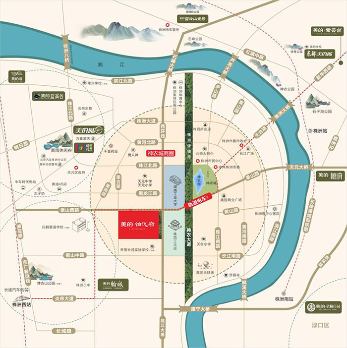 株洲美的铂悦府位于天元区泰山西路与栗合路交汇处,近期房价6200元/平米,后续将不定期为您带来株洲美的铂悦府房价走势等动态,包括开盘日期、团购优惠、户型图等信息。