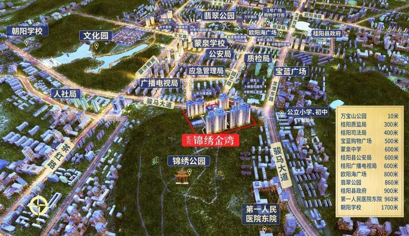 桂阳县锦绣金湾位于桂阳县桂阳县骏马大道与园艺路交汇处（金卫花园对面）,近期房价5300元/平米,后续将不定期为您带来桂阳县锦绣金湾房价走势等动态,包括开盘日期、团购优惠、户型图等信息。