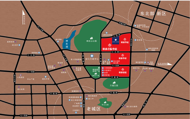 安仁县雄森君临华庭位于安仁县安仁县政务中心东北角,近期房价4800元/平米,后续将不定期为您带来安仁县雄森君临华庭房价走势等动态,包括开盘日期、团购优惠、户型图等信息。