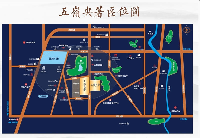 郴州五岭央著位于郴州市民权路五岭阁公园旁,近期房价6500元/平米,后续将不定期为您带来郴州五岭央著房价走势等动态,包括开盘日期、团购优惠、户型图等信息。