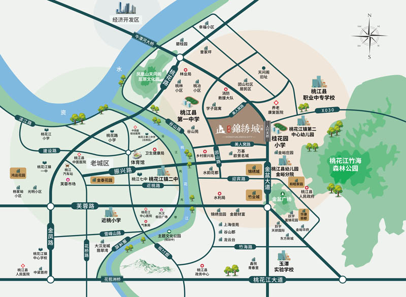 桃江县锦绣城二期位于桃江县金盆大道与美人窝路交汇处,近期房价待定元/平米,后续将不定期为您带来桃江县锦绣城二期房价走势等动态,包括开盘日期、团购优惠、户型图等信息。