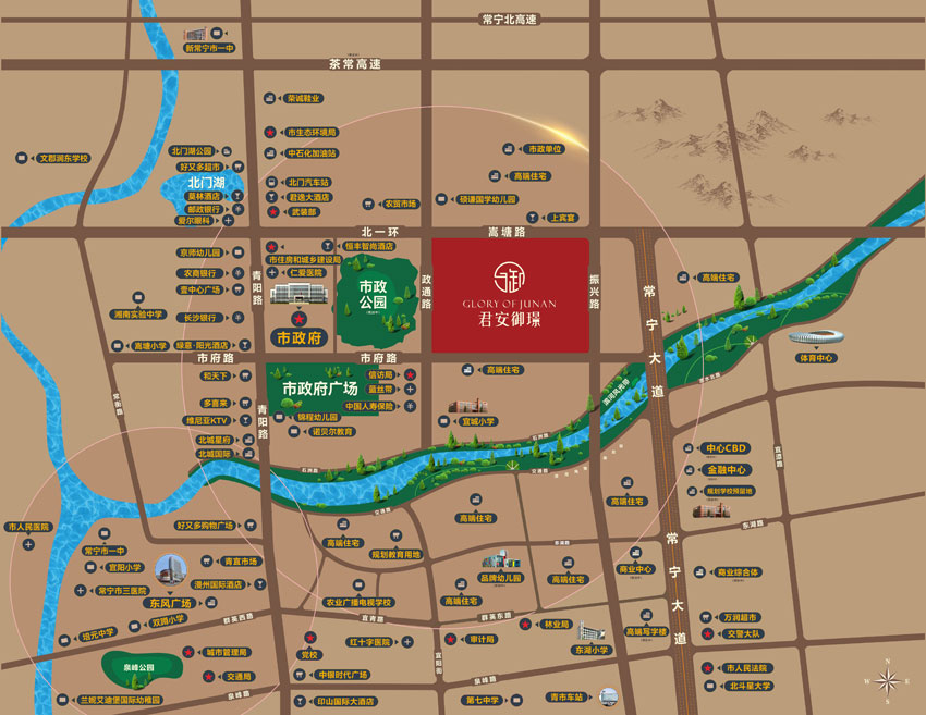 常宁市君安御璟位于北一环嵩塘路君安御璟营销中心,近期房价4000元/平米,后续将不定期为您带来常宁市君安御璟房价走势等动态,包括开盘日期、团购优惠、户型图等信息。