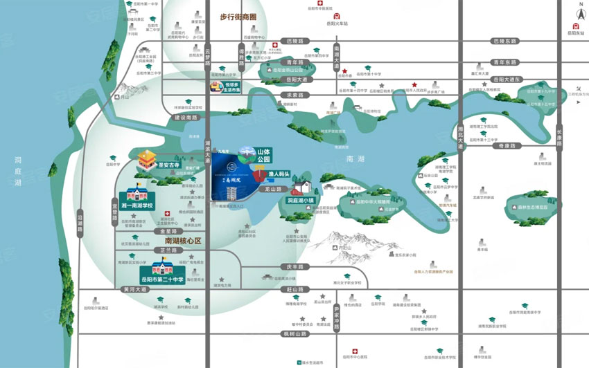 岳阳南湖院位于岳阳湖滨大道与龙山路交汇处,近期房价待定元/平米,后续将不定期为您带来岳阳南湖院房价走势等动态,包括开盘日期、团购优惠、户型图等信息。